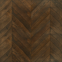 Инженерная французская ёлка Chevron Oak Original Dark Brown 594х120х15, дуб, УФ-масло
