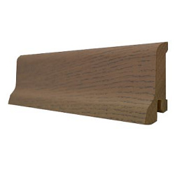ДЕРЕВЯННЫЙ ПЛИНТУС ДУБ СЕРЫЙ 60x22x2500 мм