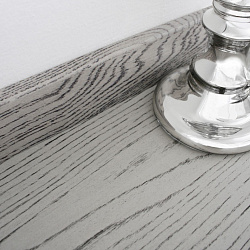 ДЕРЕВЯННЫЙ ПЛИНТУС ДУБ CONCRETE GREY 60x16x2500 мм