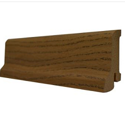 ДЕРЕВЯННЫЙ ПЛИНТУС ДУБ КОРИЧНЕВЫЙ 60x22x2500 мм