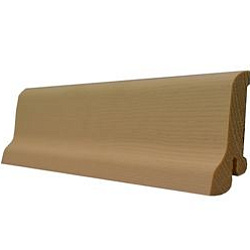 ДЕРЕВЯННЫЙ ПЛИНТУС ЯСЕНЬ БЕЛЫЙ ЛАК 60x22x2500 мм