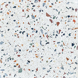 Плитка декоративная Terrazzo Blocks "Super White LS (500х500х18мм)"