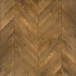 Инженерная французская ёлка Chevron Oak Natur Rich Brown 594х120х15, дуб, УФ-масло