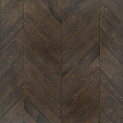 Инженерная французская ёлка Chevron Oak Original Dark 594х120х15, дуб, УФ-масло