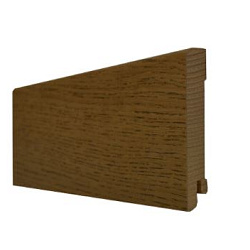 ДЕРЕВЯННЫЙ ПЛИНТУС ДУБ КОРИЧНЕВЫЙ 95x15x2500 мм