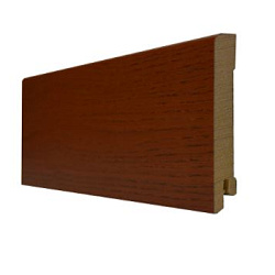 ДЕРЕВЯННЫЙ ПЛИНТУС ДУБ КОНЬЯЧНЫЙ ЛАК 95x15x2500 мм